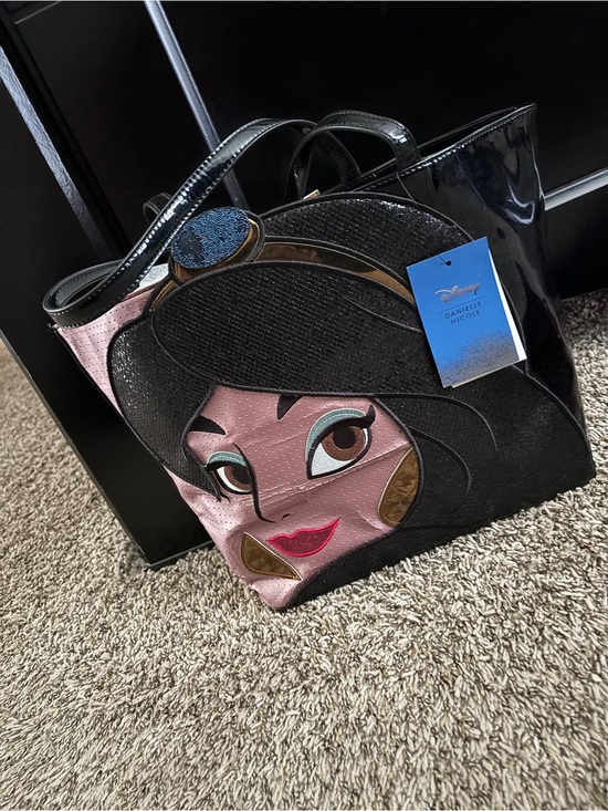 Danielle Nicole Handbags - Danielle Nicole Pink and Black Jasmine Character Tote